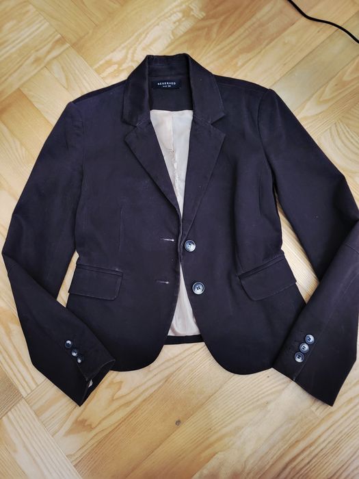 Marynarka brązowa czekoladowa Reserved r.34 gratis spodnie