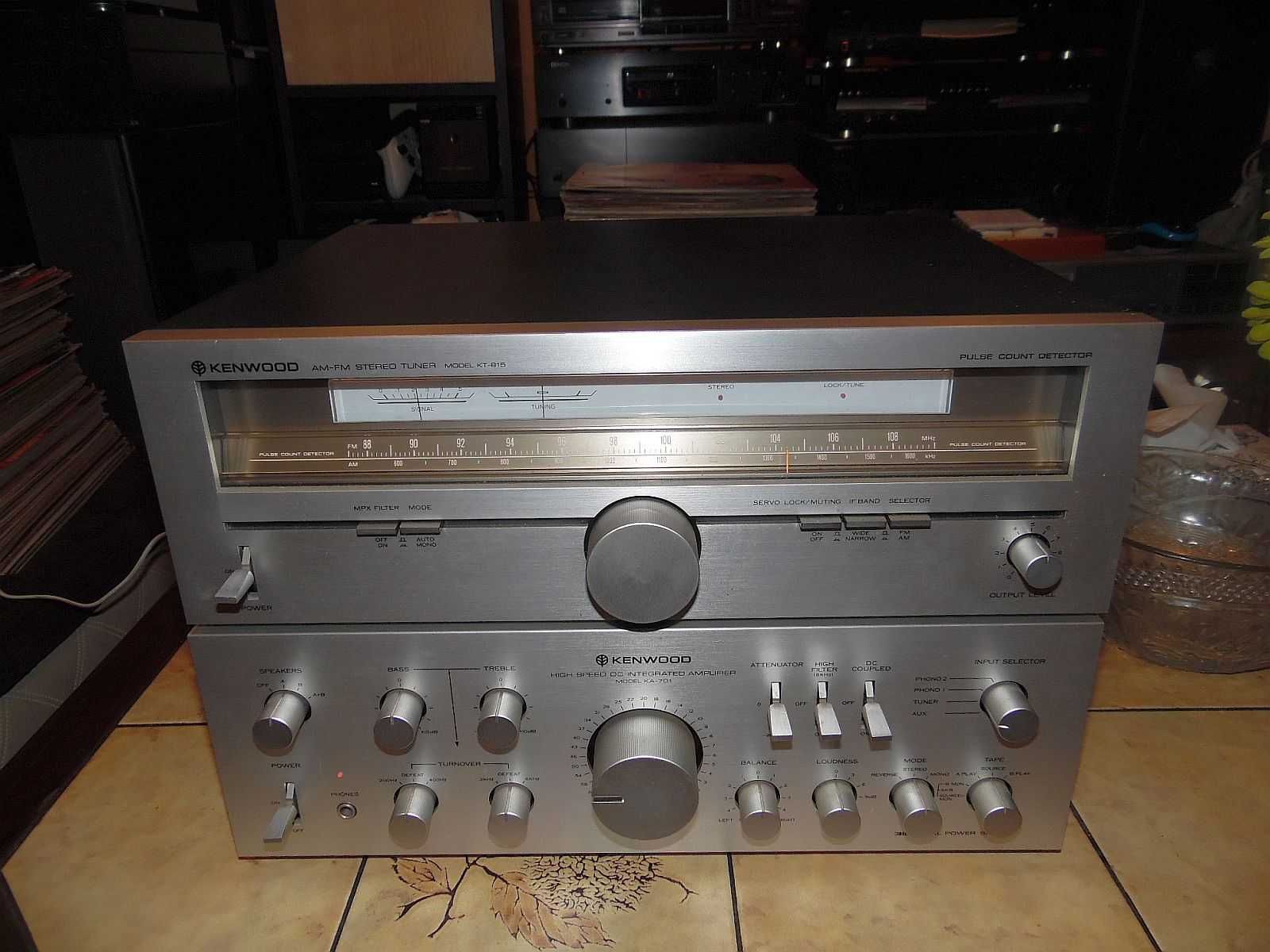 Wzmacniacz Kenwood KA-701 2x100W Tuner Kenwood KT-815 Vintage Japan