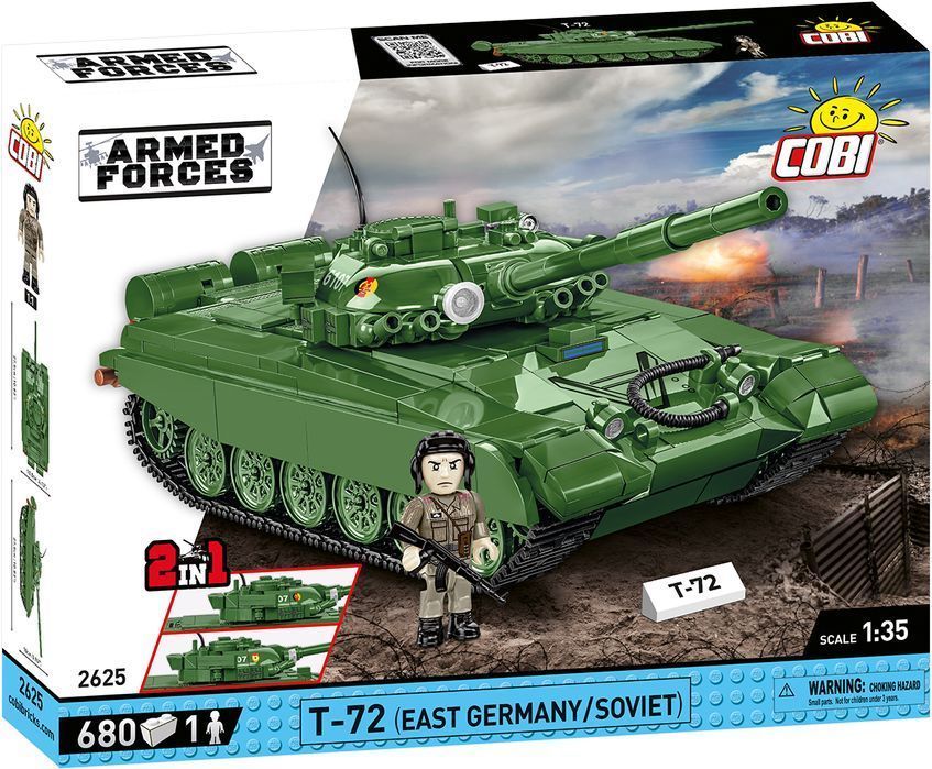 Klocki Cobi 2625 Czołg T-72 East Germany/Soviet Armed Forces 680 El