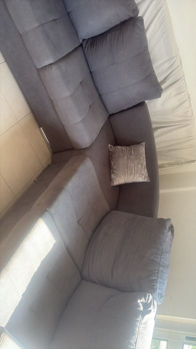 Sofa cinzento 5 lugares