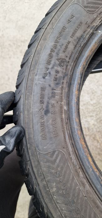 Зима 195/60/R15 7.3 мм 2шт Nokian W+ Колеса Шини Склад