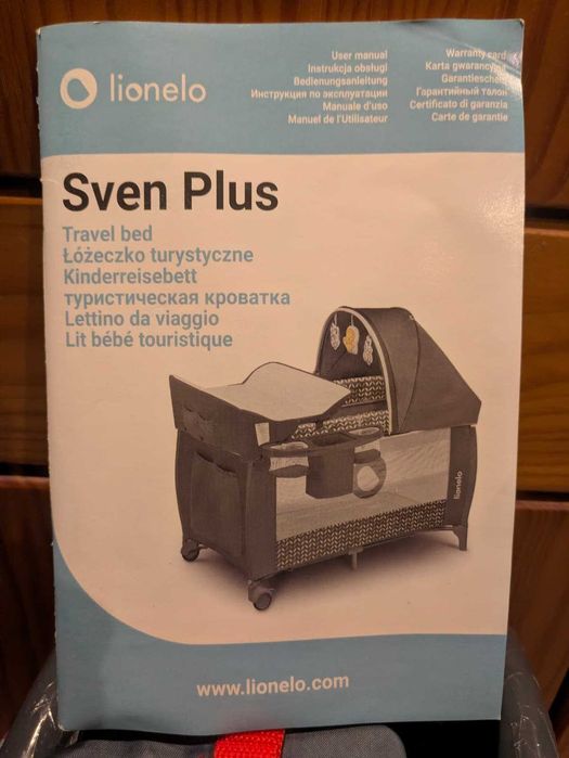 Lionelo Sven Plus - Berço de bebé / Berço de viagem + Móbile Chicco