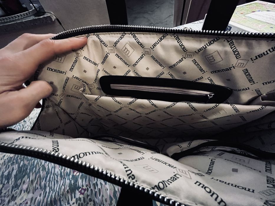 Torebka Monnari A340 torba na laptopa filcowy panel, wyciągane rączki