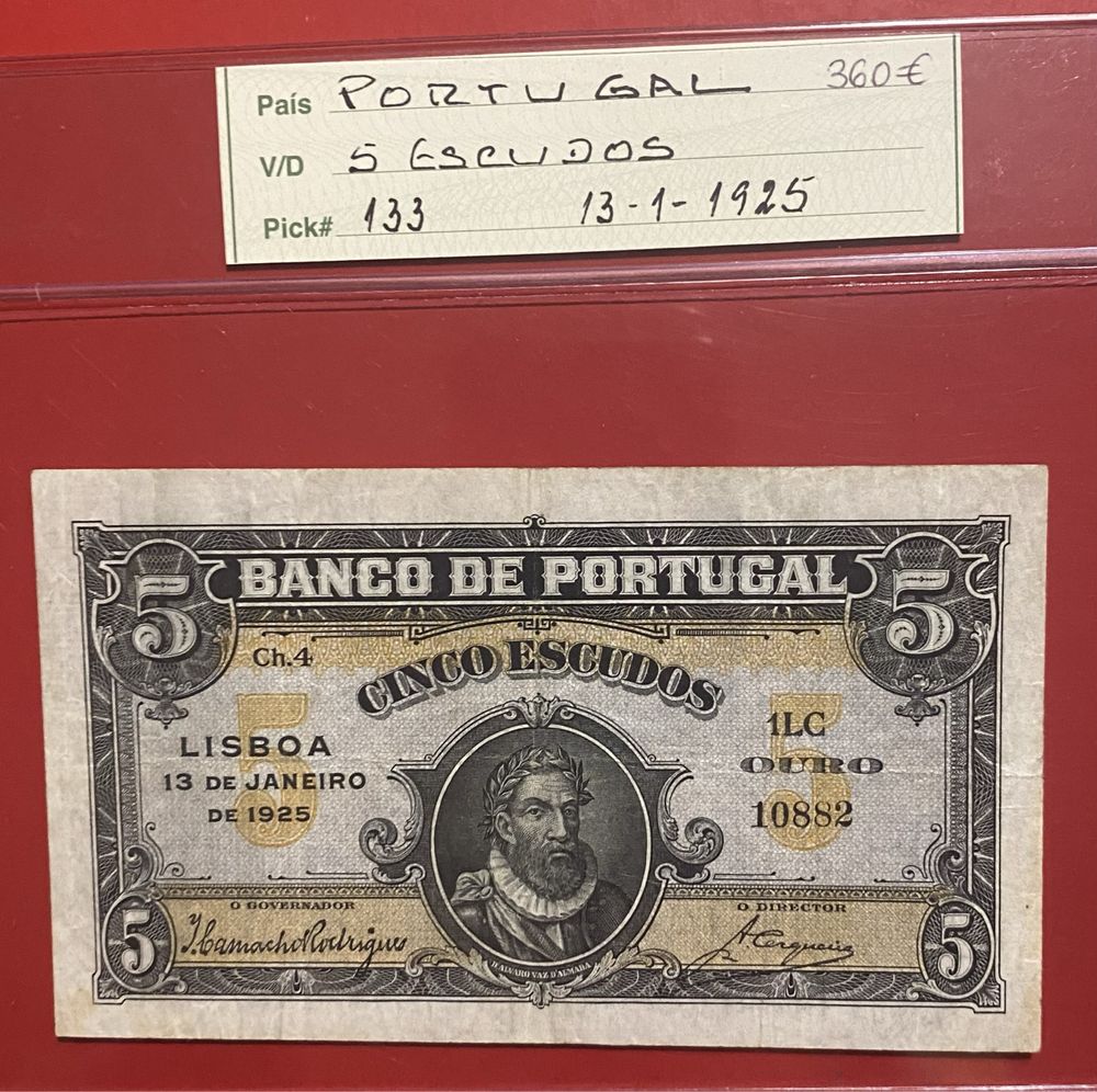 Nota 5$00 Ch.4 - 13 Janeiro 1925