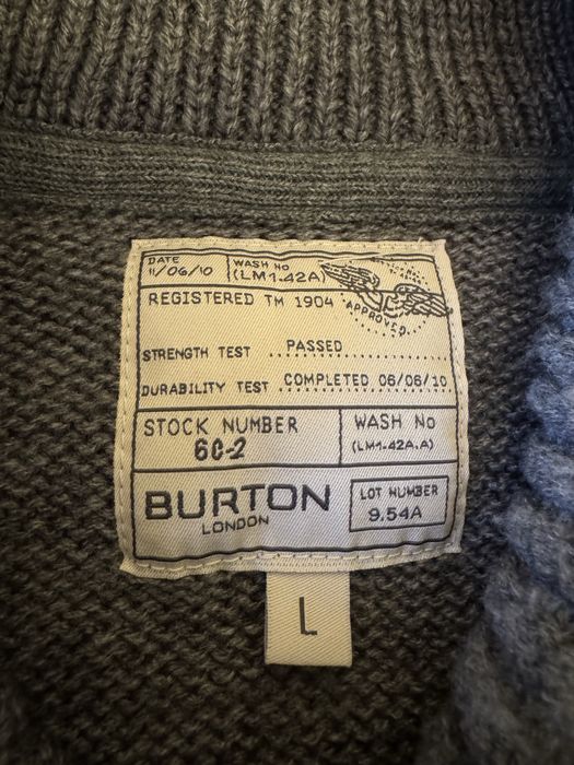 Meski sweter w warkocze Burton