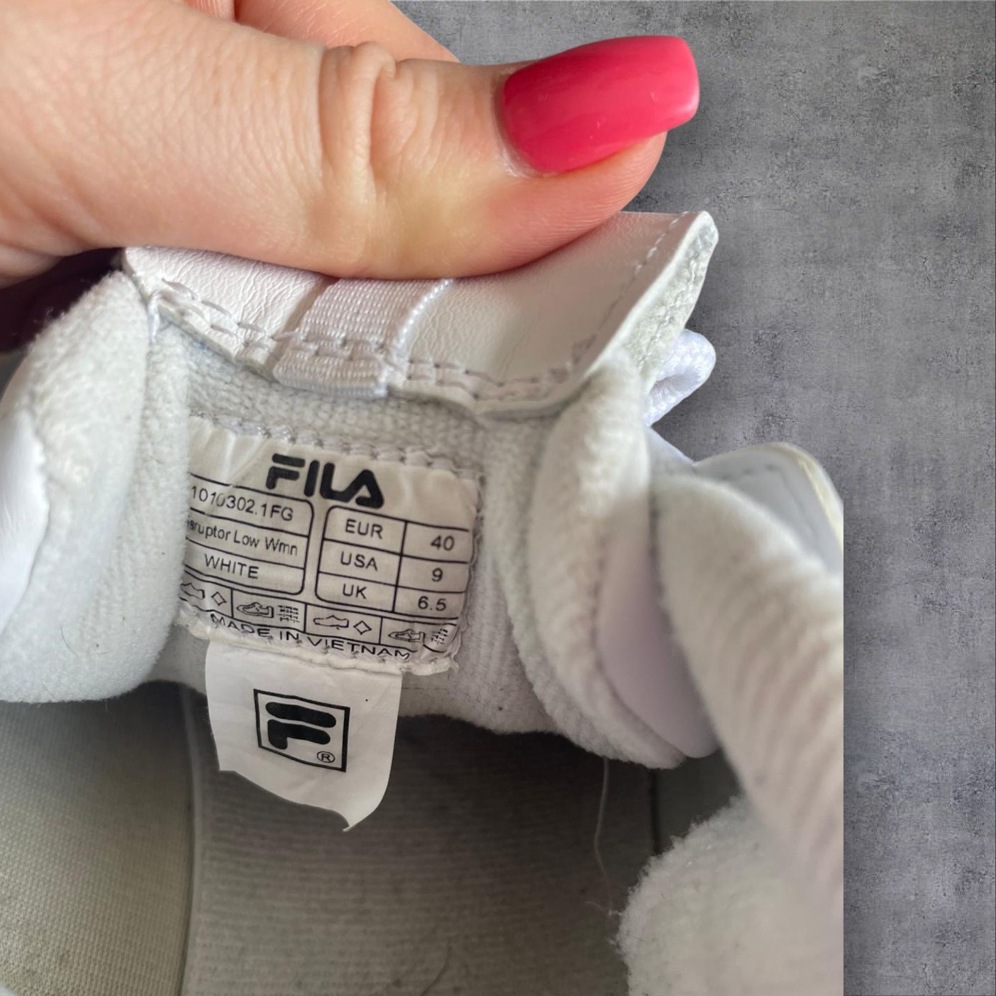 Buty Fila białe rozm 40