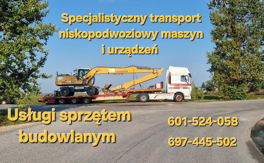 Wymiana gruntu roboty ziemne koparka wywrotka szambo piasek ziemia