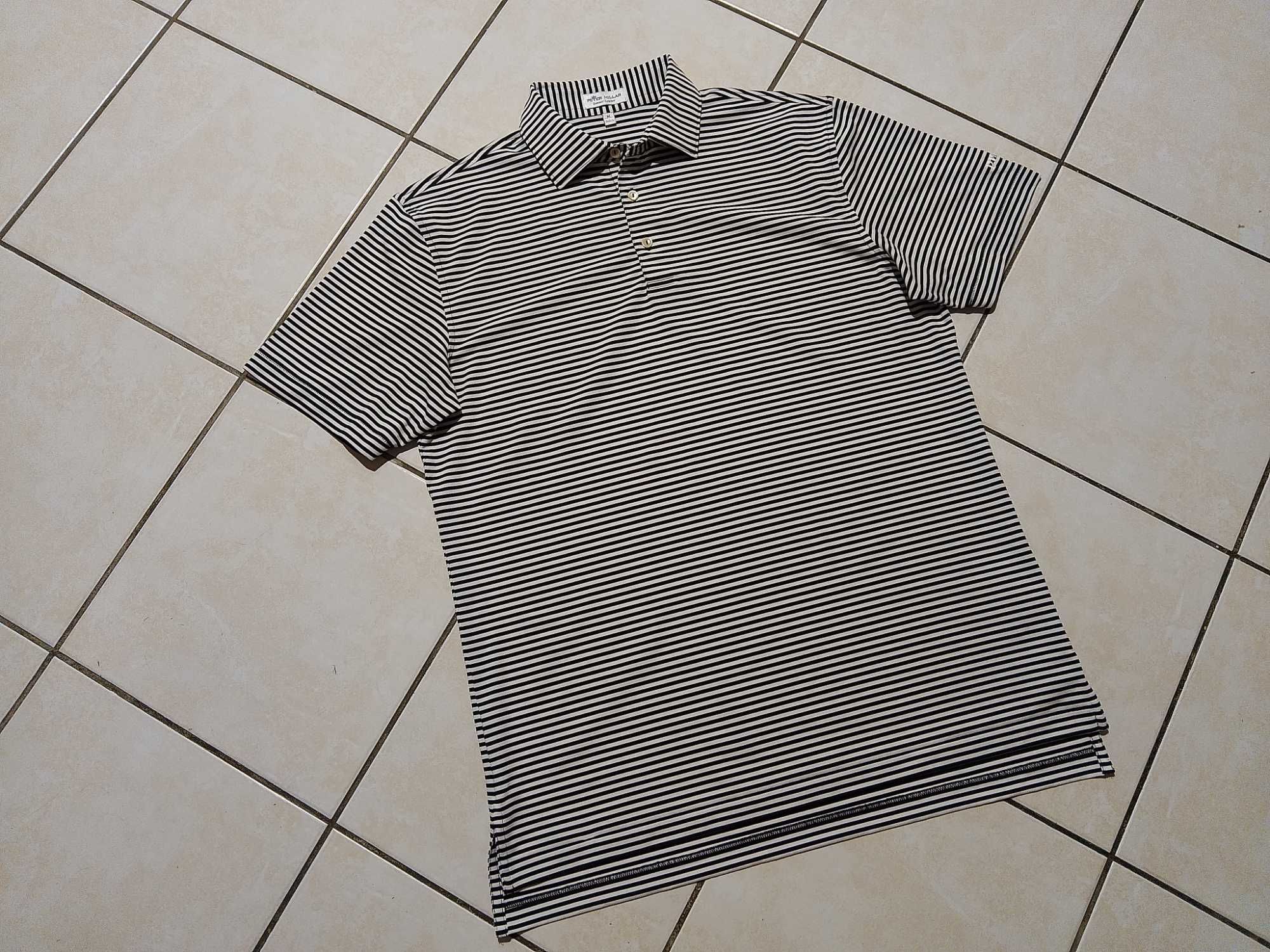 PETER MILLAR USA - NOWA! z LOGO Koszulka Polo Męska rozmiar L