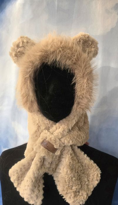 Czapka Kominiarka z Futrzanym Kołnierzem - Luksusowe Ciepło na Zimowe