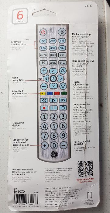 Пульт прив, з USA підходить до sony onkyo jvc samsung philips та інш