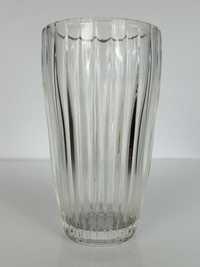 Stary wazon z białego szkła PRL