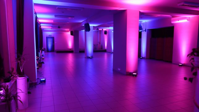 Ozdabianie sali światłem Dekoracja sali weselnej Lampy LED Lublin