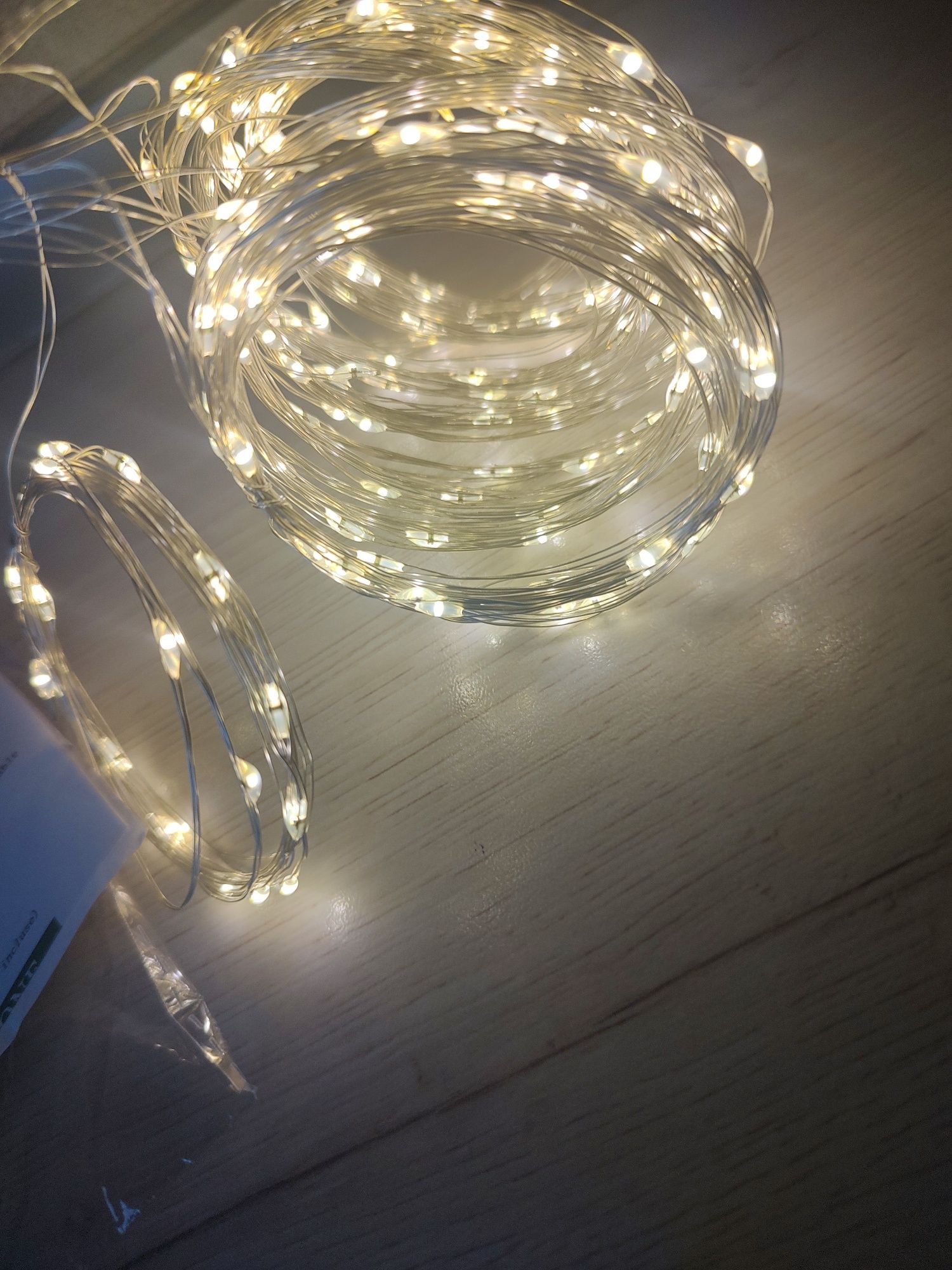 Kurtyna zasłona 3x3 świetlna LED lampki świąteczne ciepła barwa biała