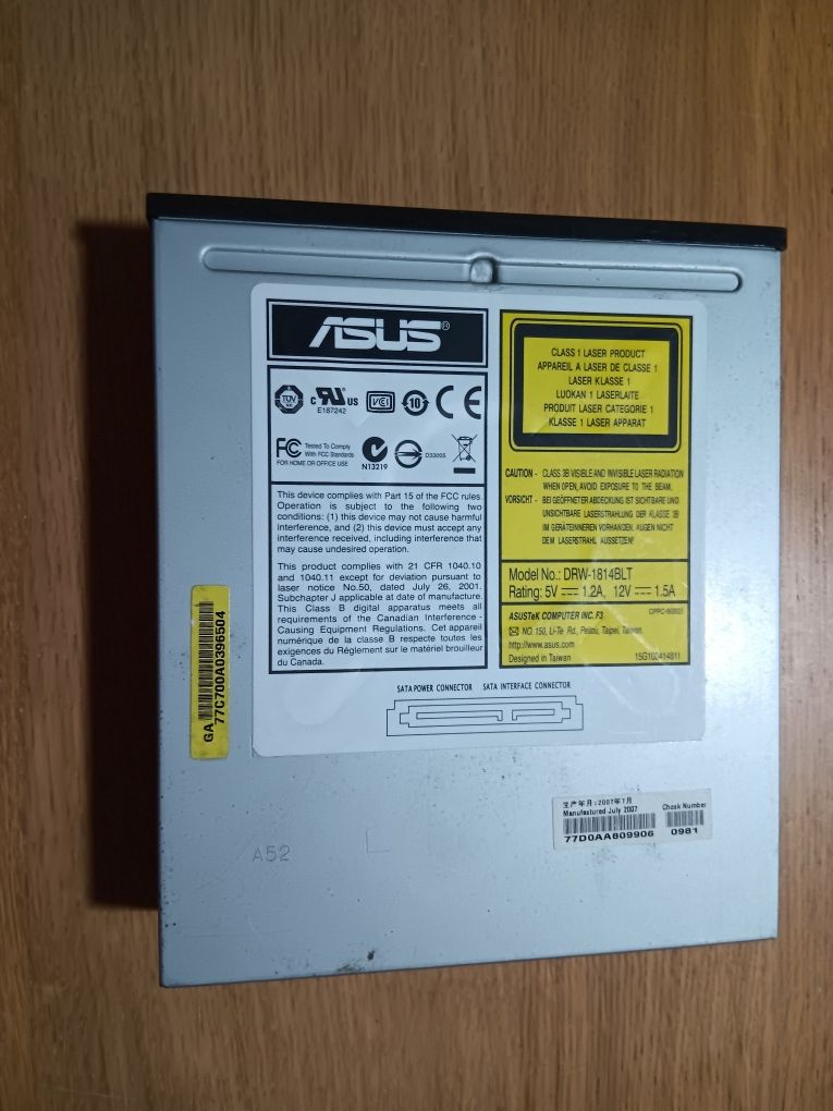 Leitor gravador ASUS SATA