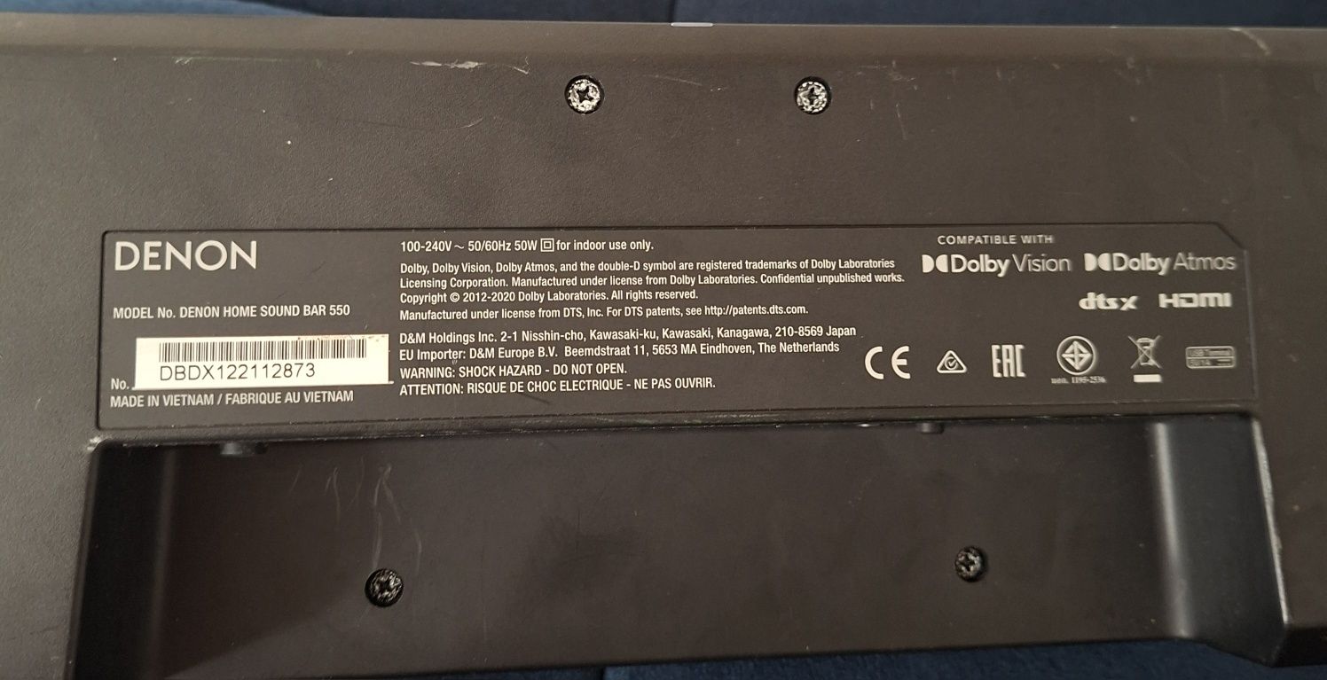 Soundbar Denon Home 550 dolby atmos kino domowe