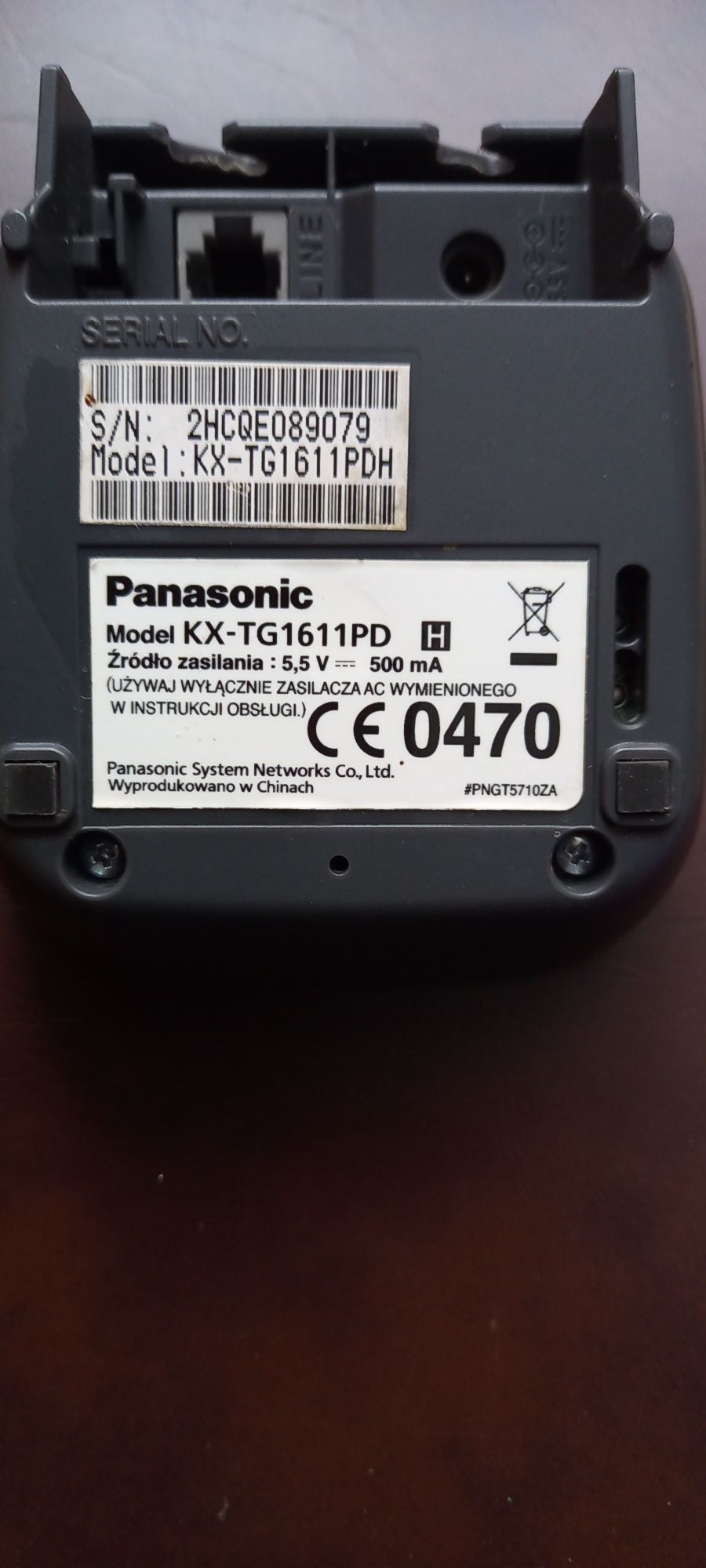 telefon stacjonarny Panasonic, uszkodzony
