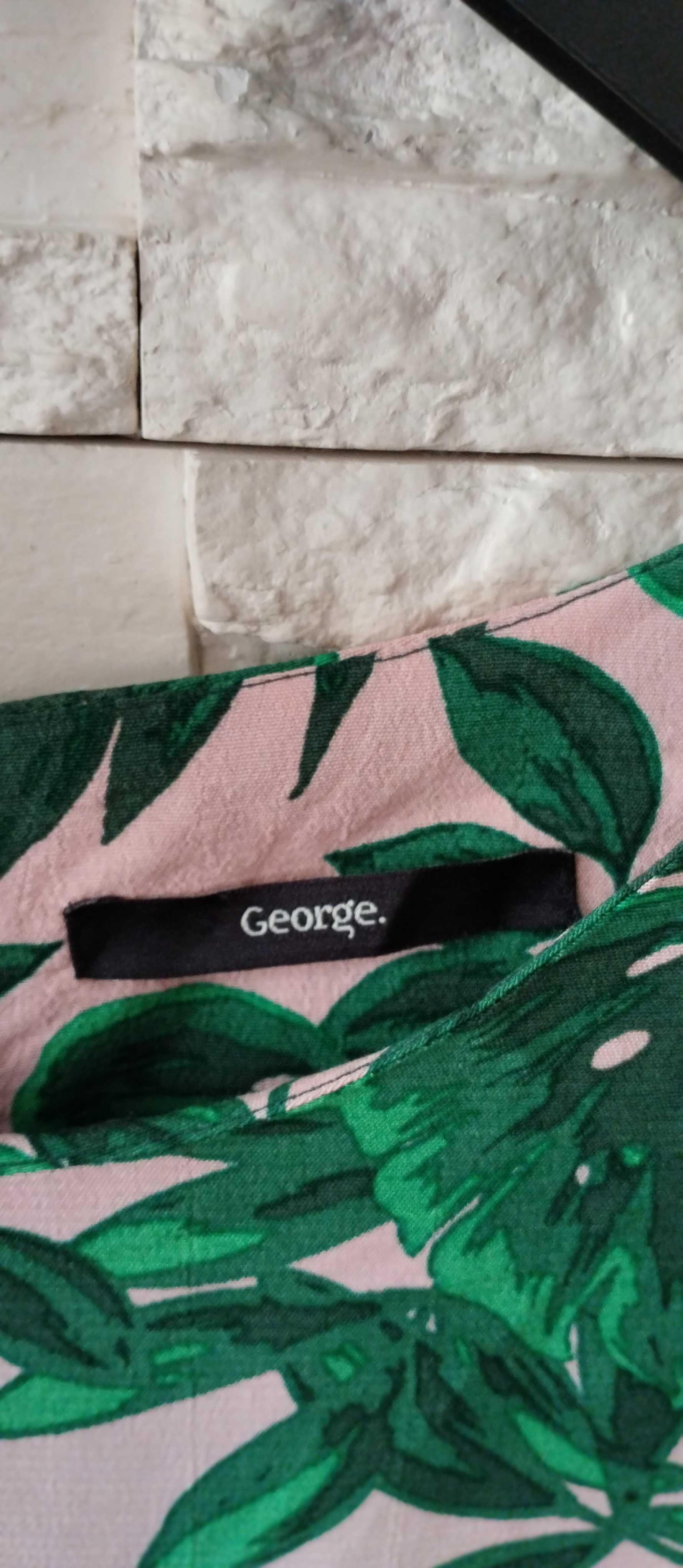 Bluzka z krótkim rękawem damska elegancja zielona 6XL/52 George