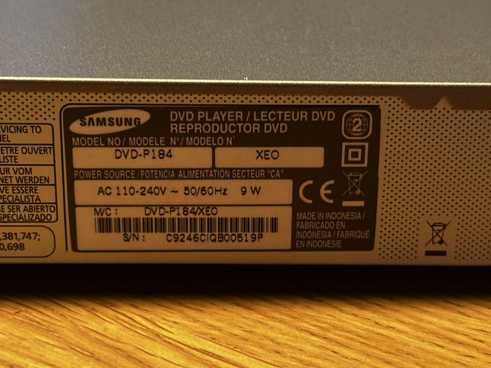 DVD Samsung P184