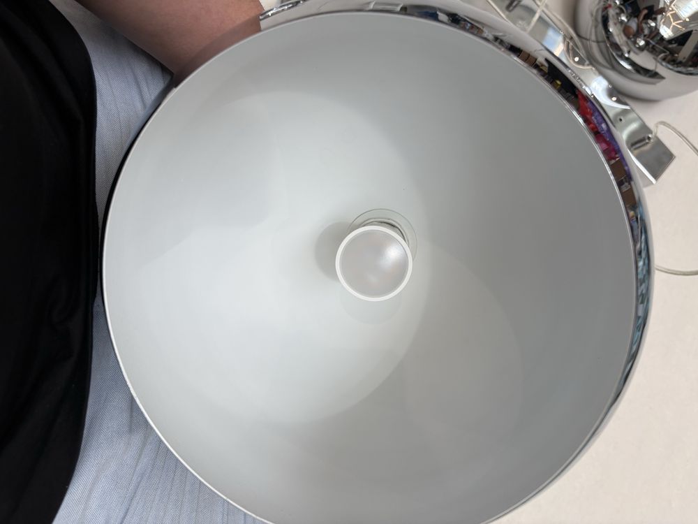 Zestaw lamp do salonu piekne lustrzane -  kula mirror ball srebrna