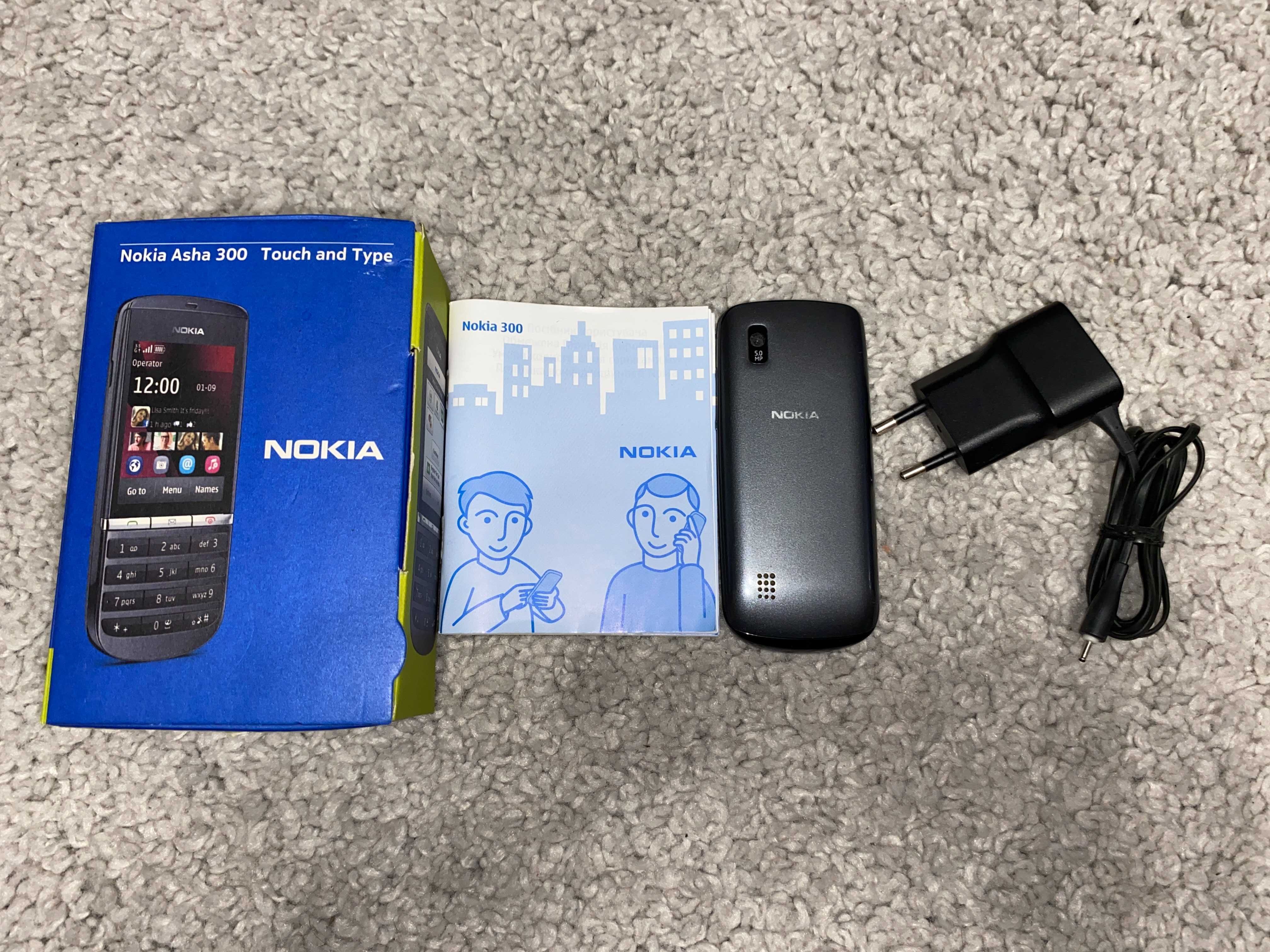 Мобільний телефон Nokia Asha 300 Graphite мобильный сенсорный