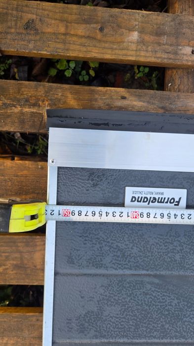 Brama segmentowa panelowa antracyt 400 x 353 cm warsztatowa garażowa