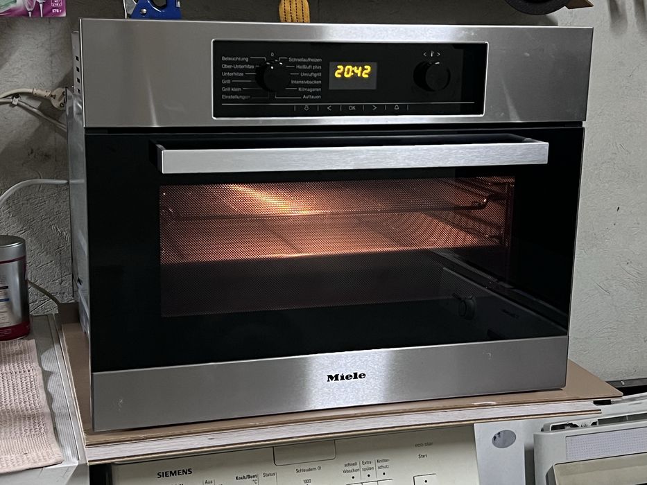 Духовка Miele вбудована духова шафа 45 см висота