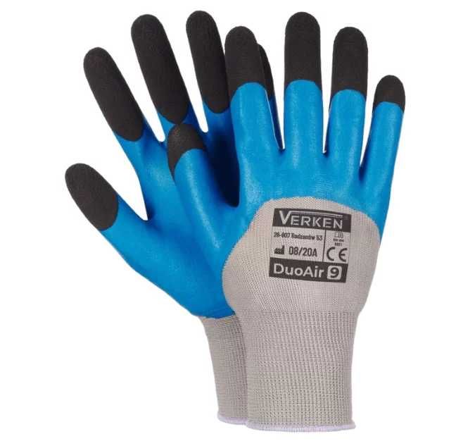 Rękawice robocze piankowe latex DUO AIR VERKEN