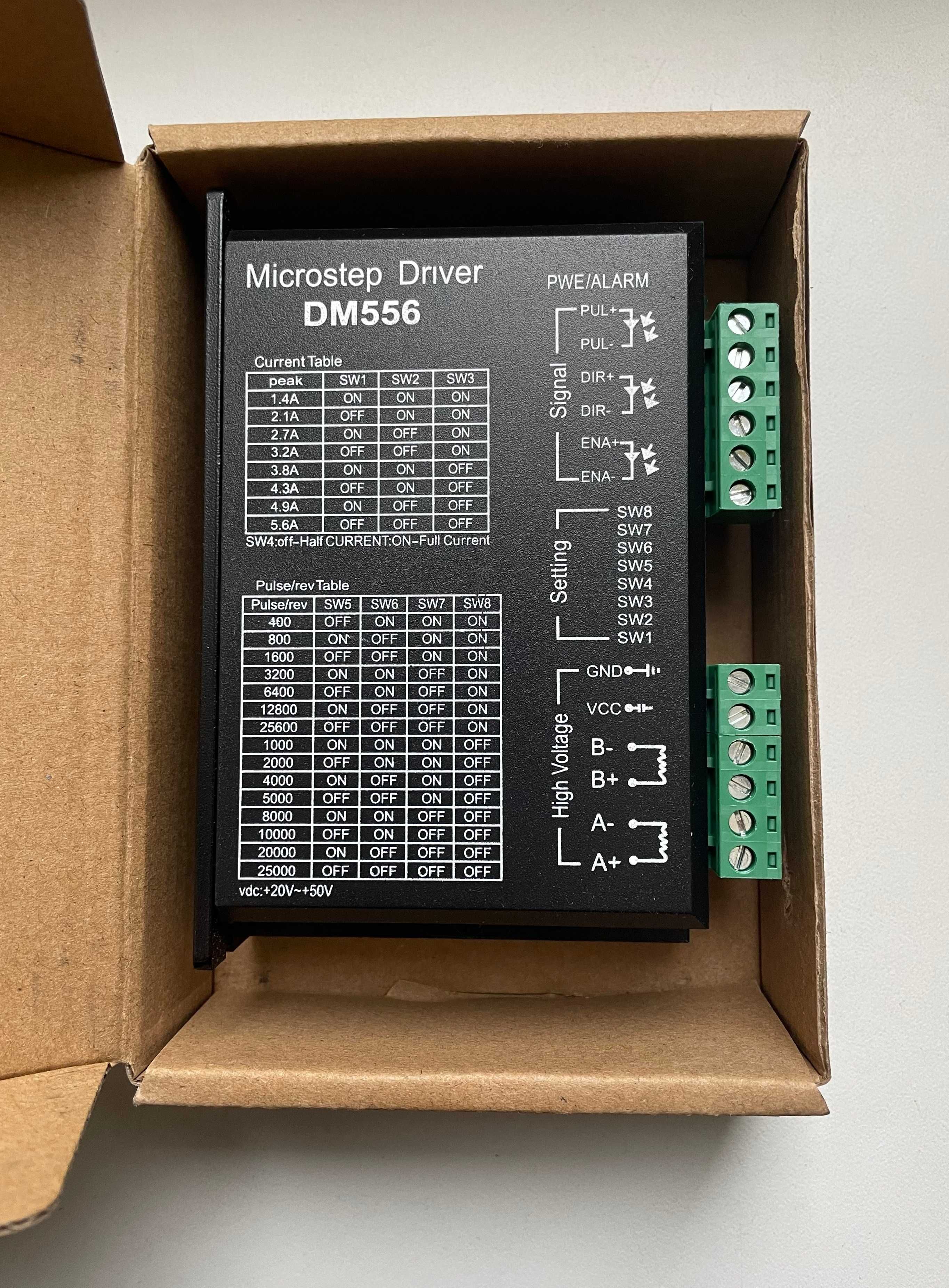 Драйвер крокового двигуна DM556 , HBS57S