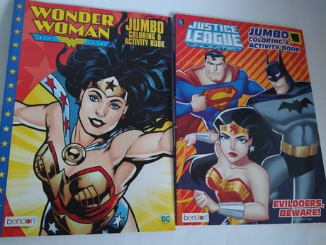 Разукрашки Wonder woman и герои