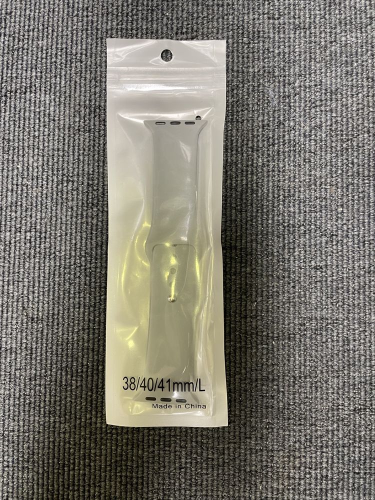 Silikonowy szary pasek do apple watch 38/40/41mm