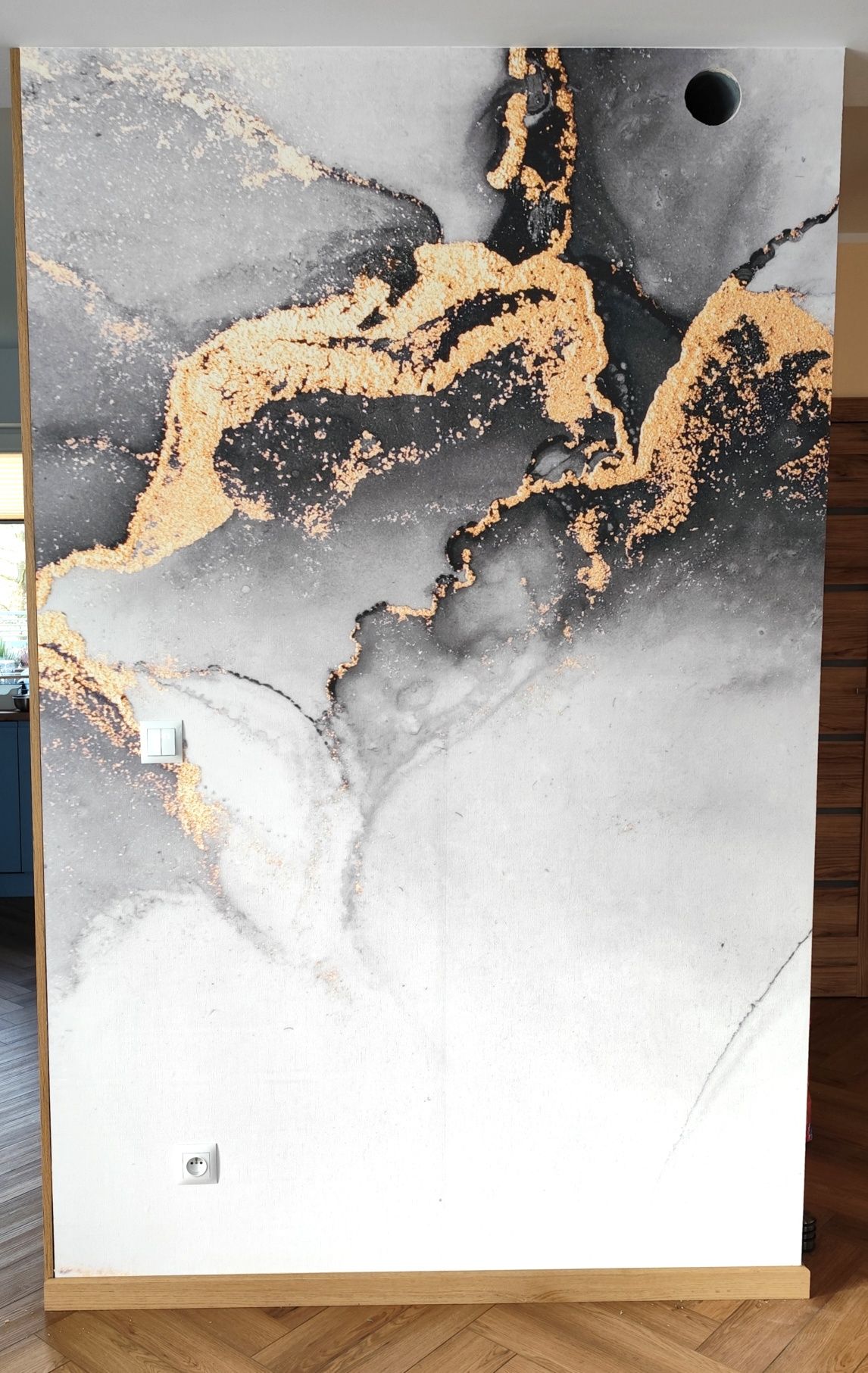 Fototapeta, mural marmur ze złotym