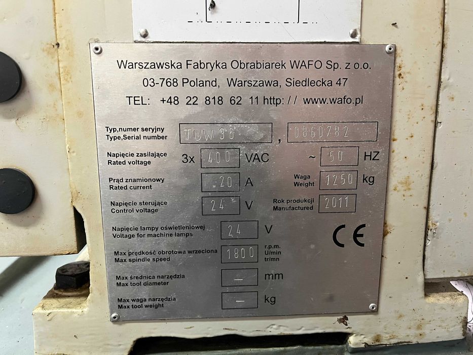 Tokarka uniwersalna TUW 36