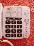 Telefone com fio números grandes
