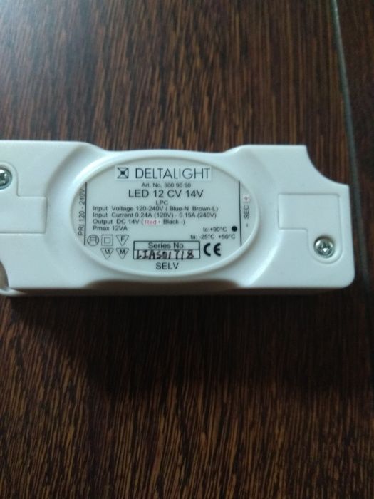Светодиодный блок питания/трансформатор драйвер/Led 14v 0.8a Deltaligh