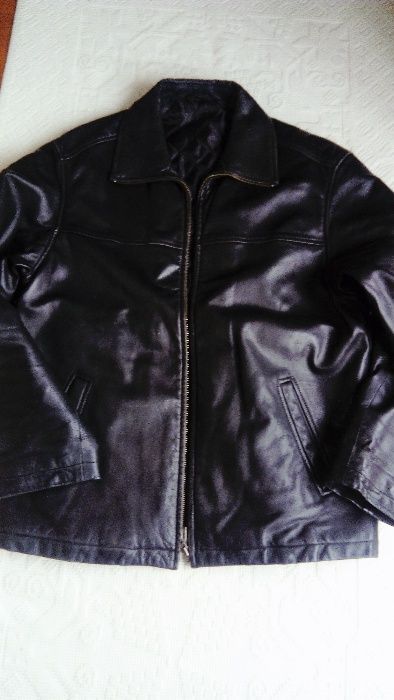 casaco em pele - como novos