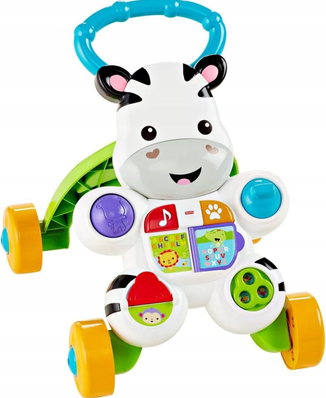 Interaktywny Pchacz jeździk chodzik Fisher Price Zebra