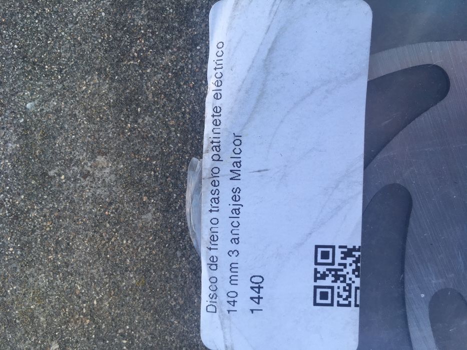 Disco travão trotinete 140mm 3 furos