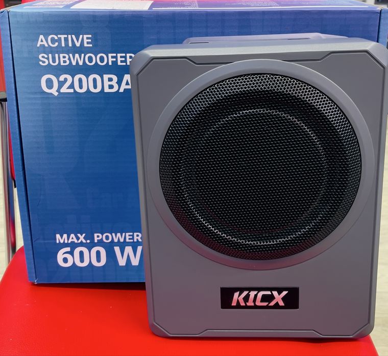 Сабвуфер під сидіння Kicx Q200BA/300/600Вт АКТИВНИЙ
