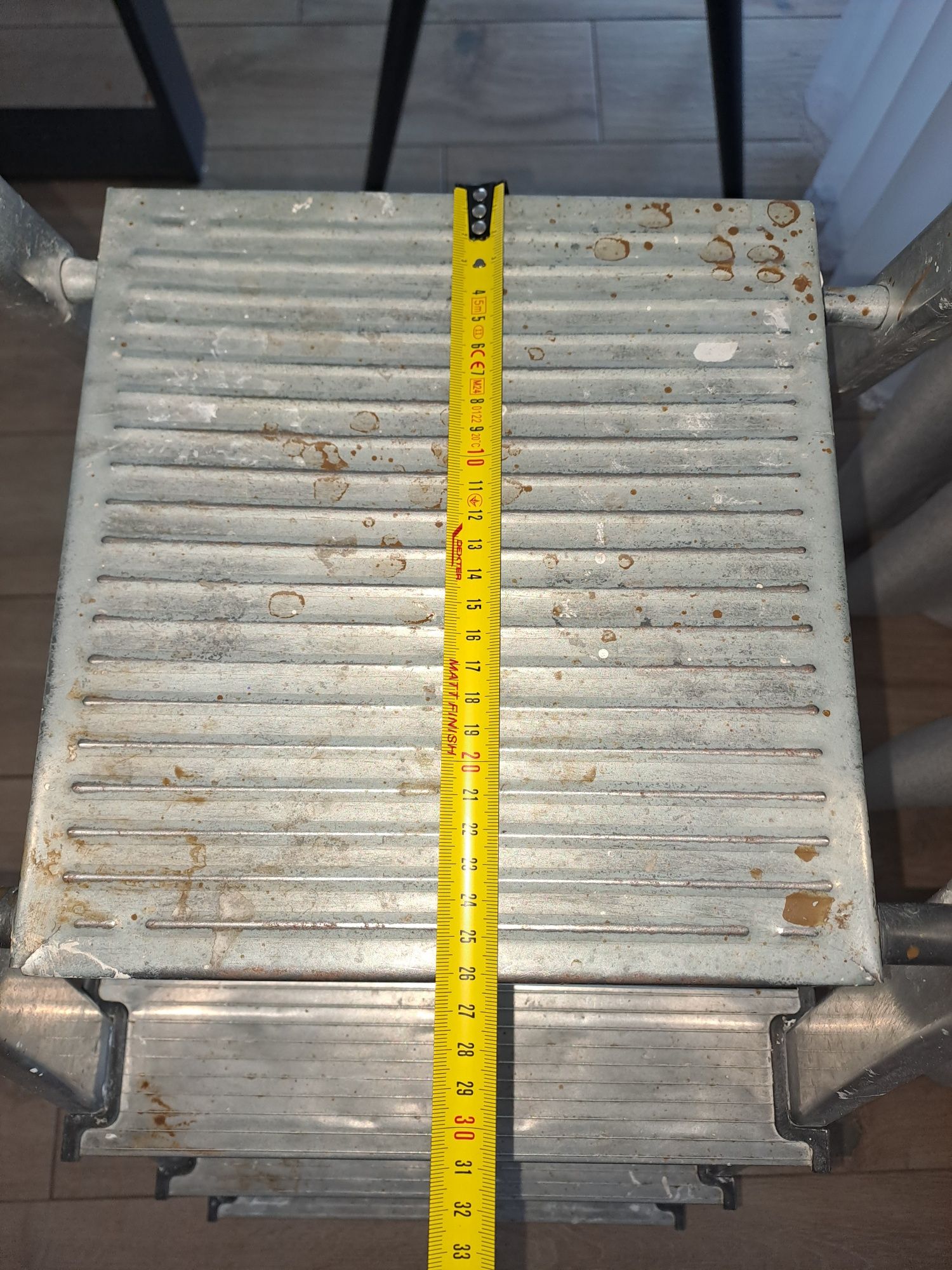 Drabina aluminiowa 3 stopnie i podest