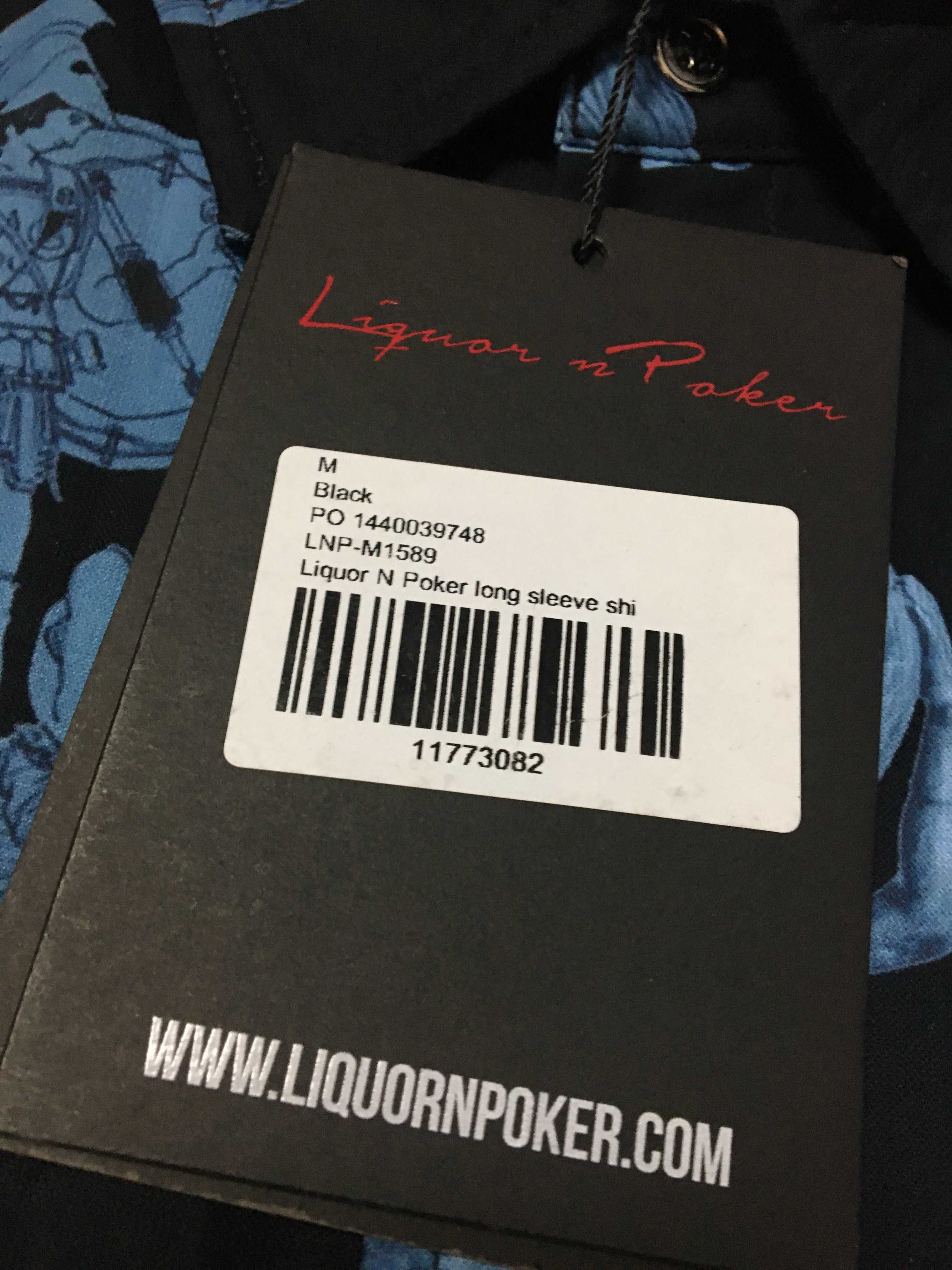 LIQUOR N POKERr.M Nowa elegancka koszula męska r.M