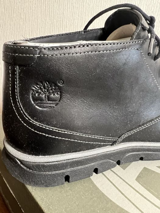 Мужские кожанные деми ботинки timberland 43