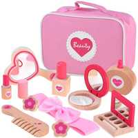 Kosmetyczka kuferek dla dzieci + kosmetyki drewniane ZDR9023