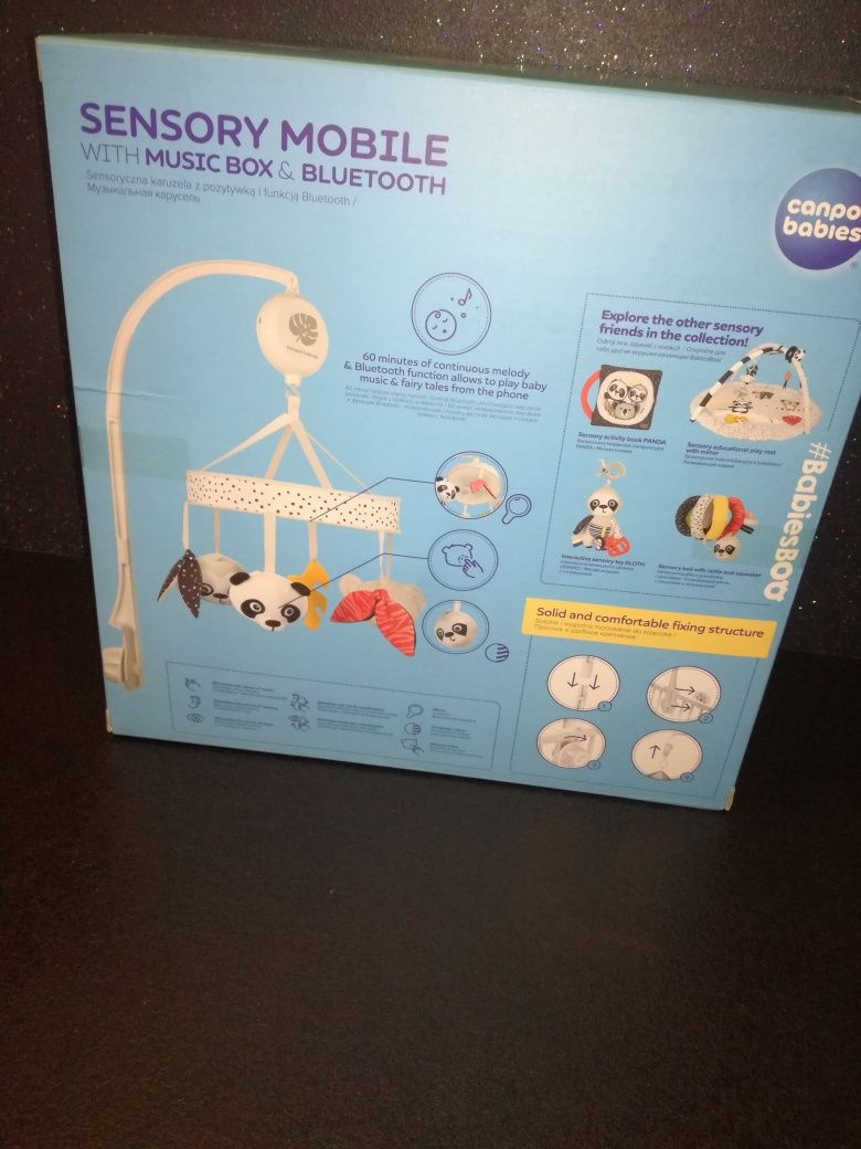 Karuzela Sensoryczna z pozytywką Funkcja Bluetooth 0m+ Canpol Babies
