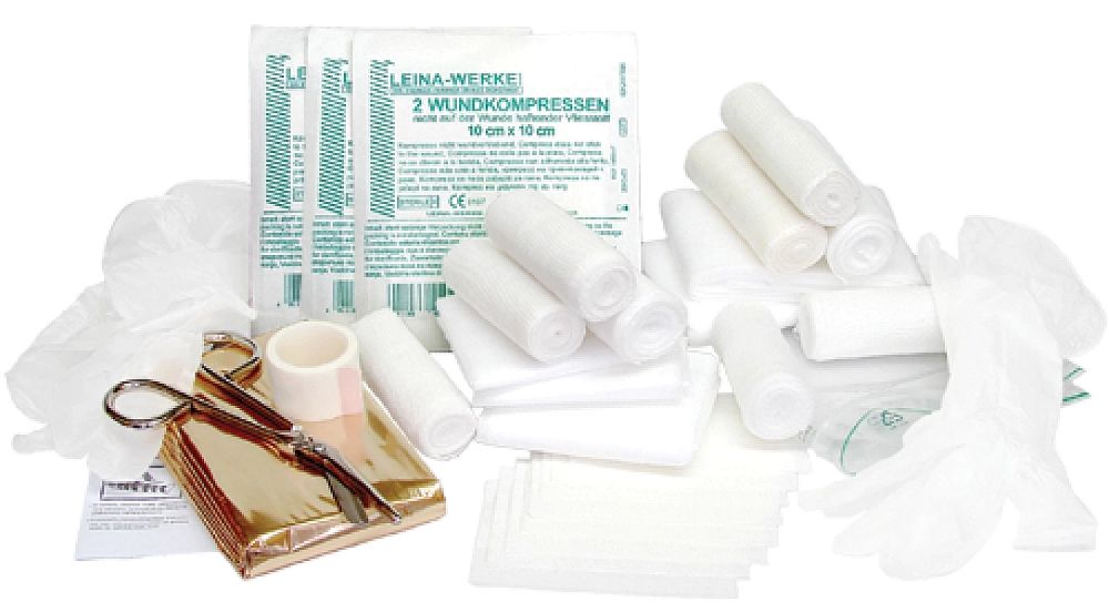 Apteczka samochodowa CLASSIC DIN 13164 w opakowaniu z tkaniny wodoodpo