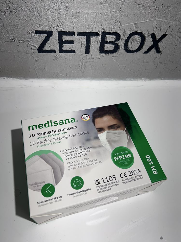 Medisana RM 100 biała maska ​​oddechowa FFP2 10 szt.