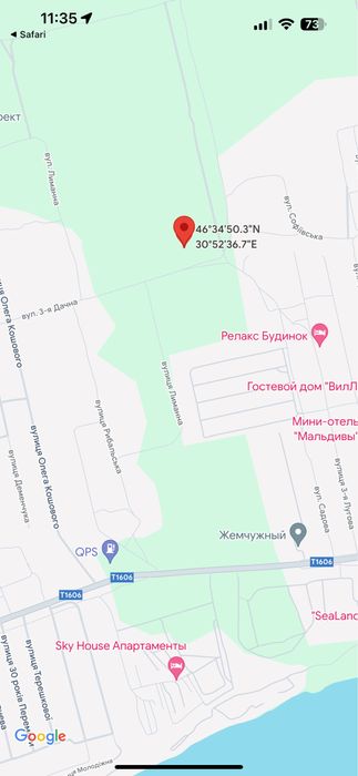 Ділянка 10 соток, с.Фонтанка, поряд з морем та лиманом.