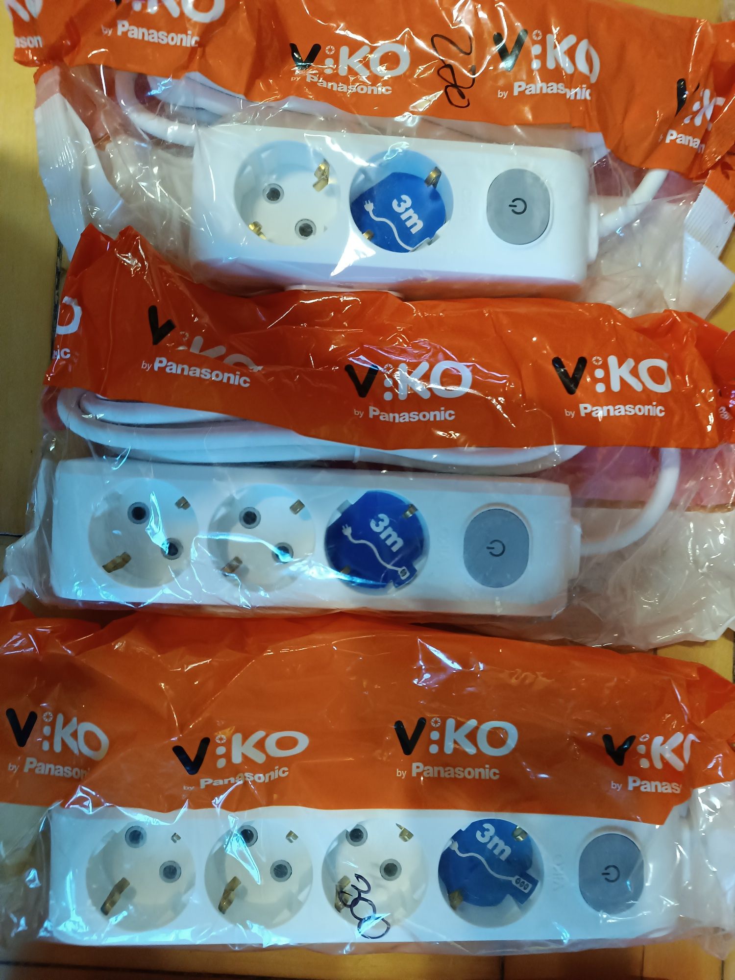 Удленнитель Якісний подовжувач із заземленням VIKO Multi-le на 2м,3м,5