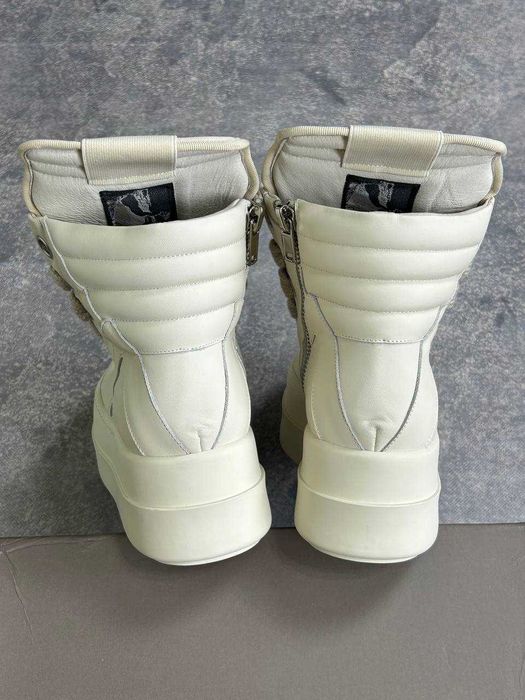 Rick Owens Geobasket double bumper jumbo laces білі кеди кеды белые