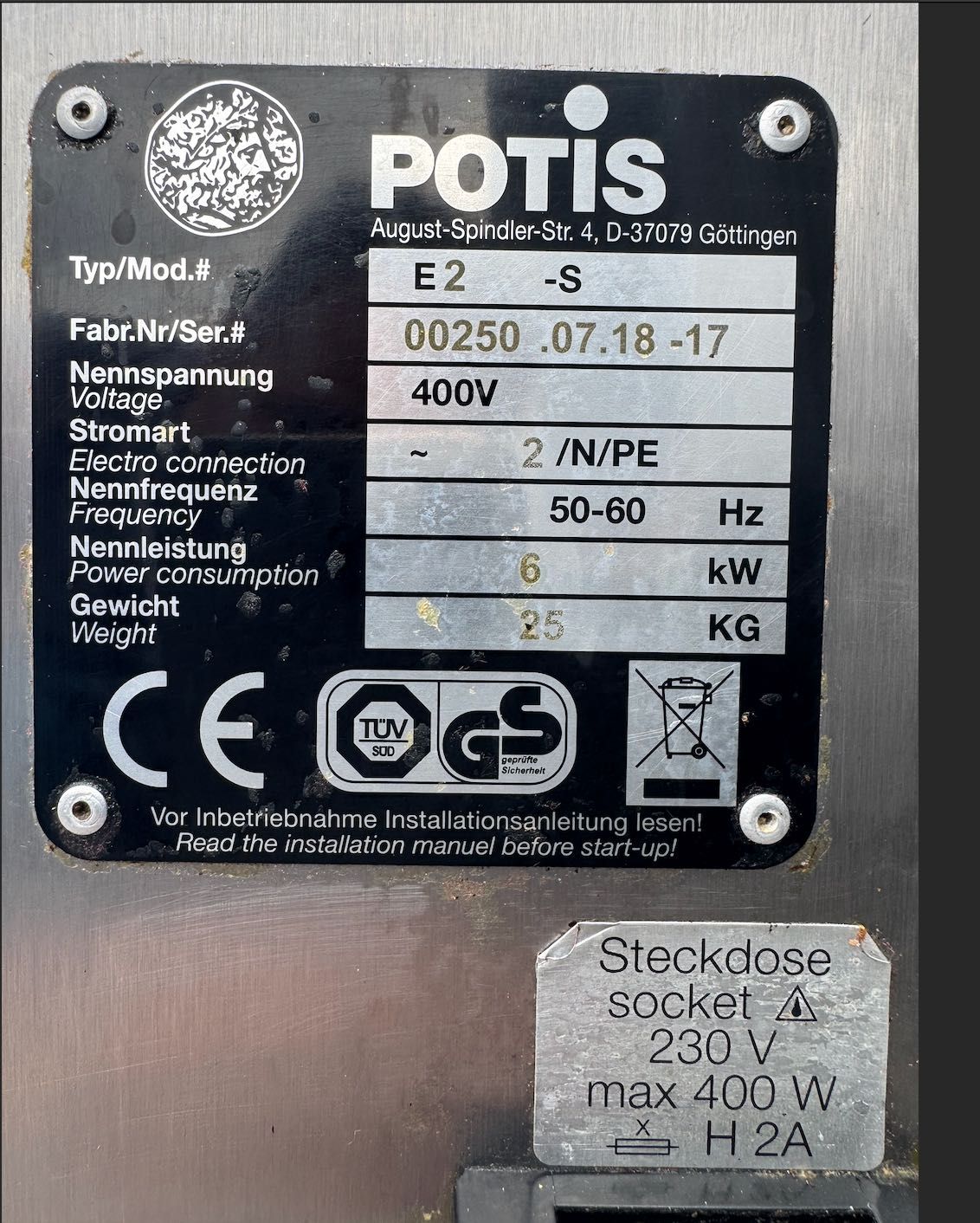 Potis - opiekacz elektryczny do kebaba  E2-S.