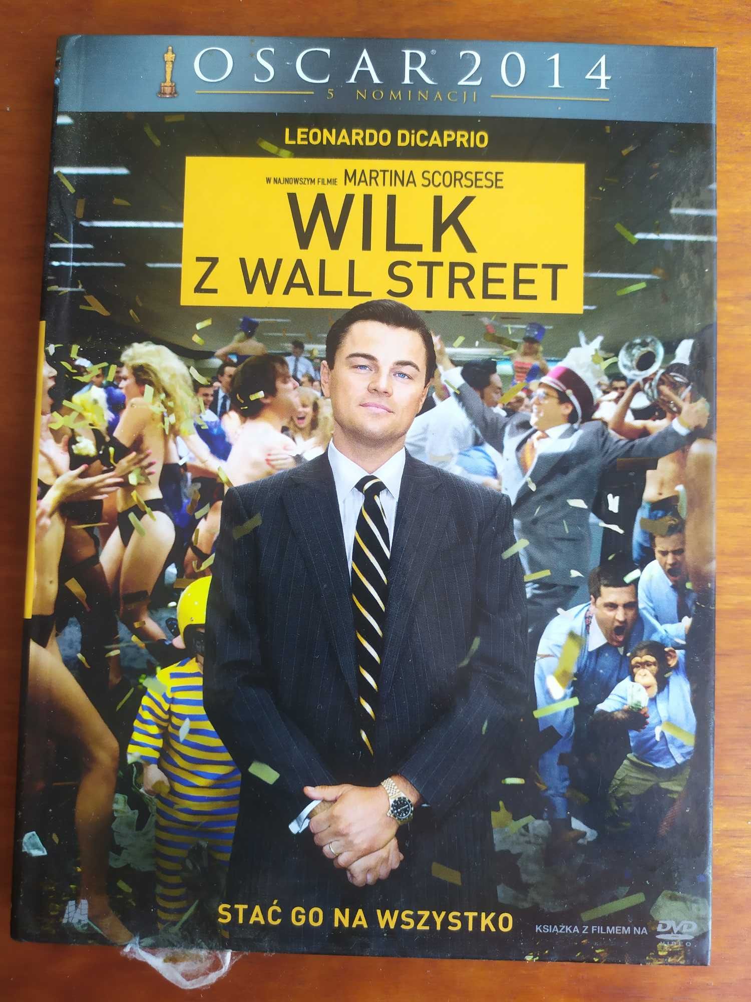 Film " Wilk z Wall Street", z książeczką, stan bardzo dobry